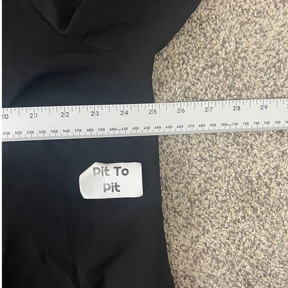 Catherines Womens 1X Minimalist Career Artsy Modest Y2K 90s Colorblock Blouse - Picture 7 of 9